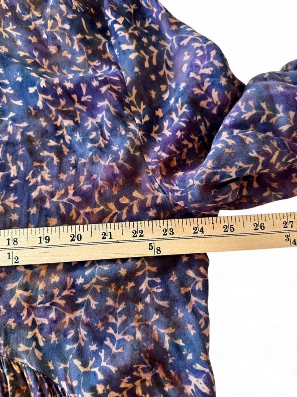 Go Fish Anthropologie Style Boho Midi Dress Handmade Floral Coastal Resort XL - Picture 9 of 9